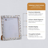 Mother of Pearl Picture Frames Pearlescent Abyss, 3 Sizes: 8x10