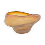 Huxley Amber Art Glass Bowl