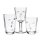 Resting Face Glass Goblets, Set of 2