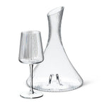 Optic Glass Wine Goblet