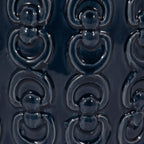 Blue Chain Texture Lidded Jar