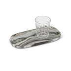 Black Marble Oblong Tray
