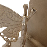 Bookends Set of 2 - Gold Metal Decorative Butterfly, 6 in.