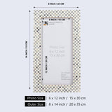 Poster Frames Checkered Bone Inlay Collection, 21 Sizes: 12x14