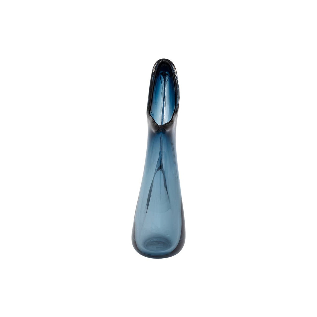 Carmichael Hand-Blown Blue Glass Pitcher
