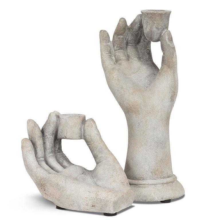 Low Hand Taper Candle Holder