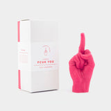 Original CandleHand F*ck You Candle - Lifesize & Full detail: White