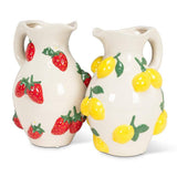 Large Jug with Lemons-10"H(76oz)