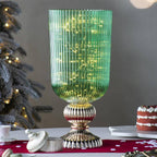 Green and Gold Flower Vase
