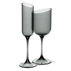 Amber Angle Cut Champagne Flute