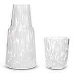 Amber Glass Bedside Carafe & Glass