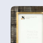 Shagreen and Horn Frame, Brown, 5x7