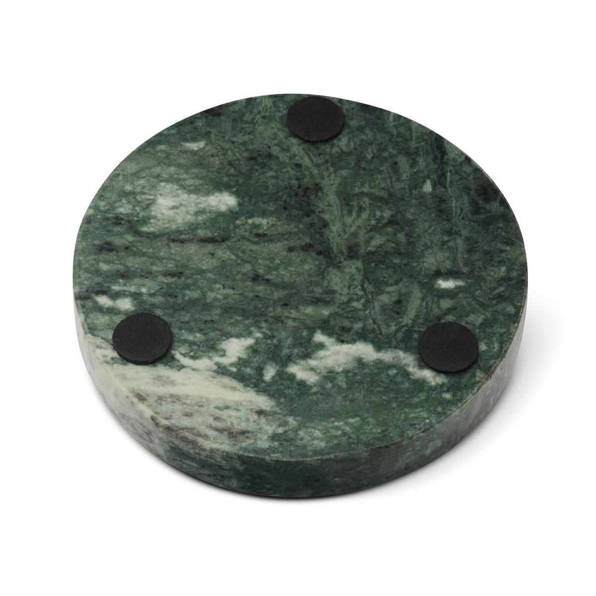 Green Marble Coasters, Set of 4