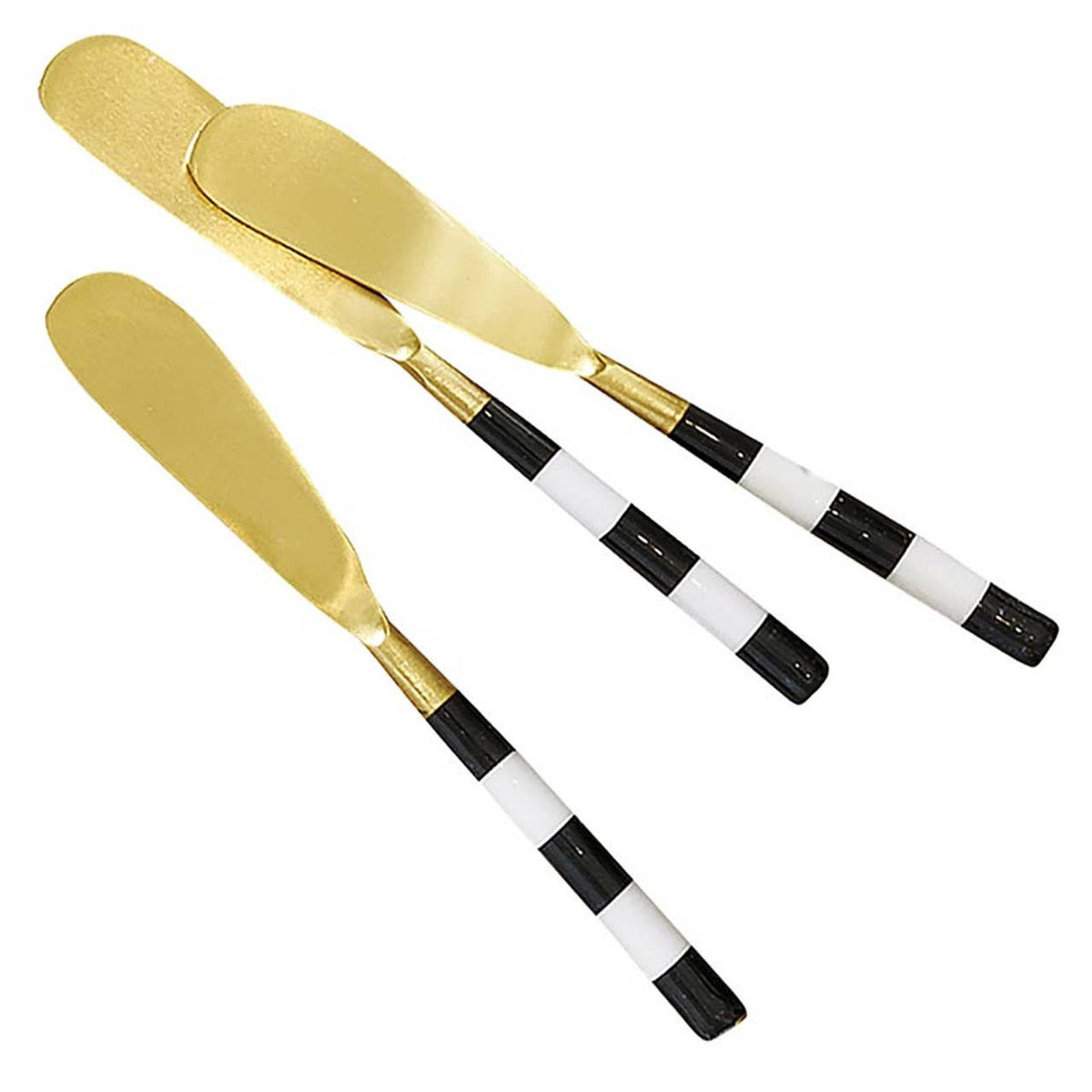 Marble-Handle Cheese Spreaders, Set of 3