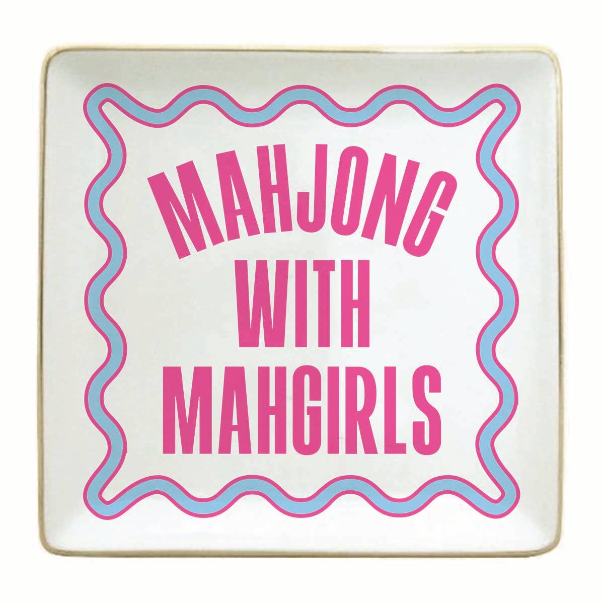 'Mahjong with Mahgirls' Ceramic Trinket Tray