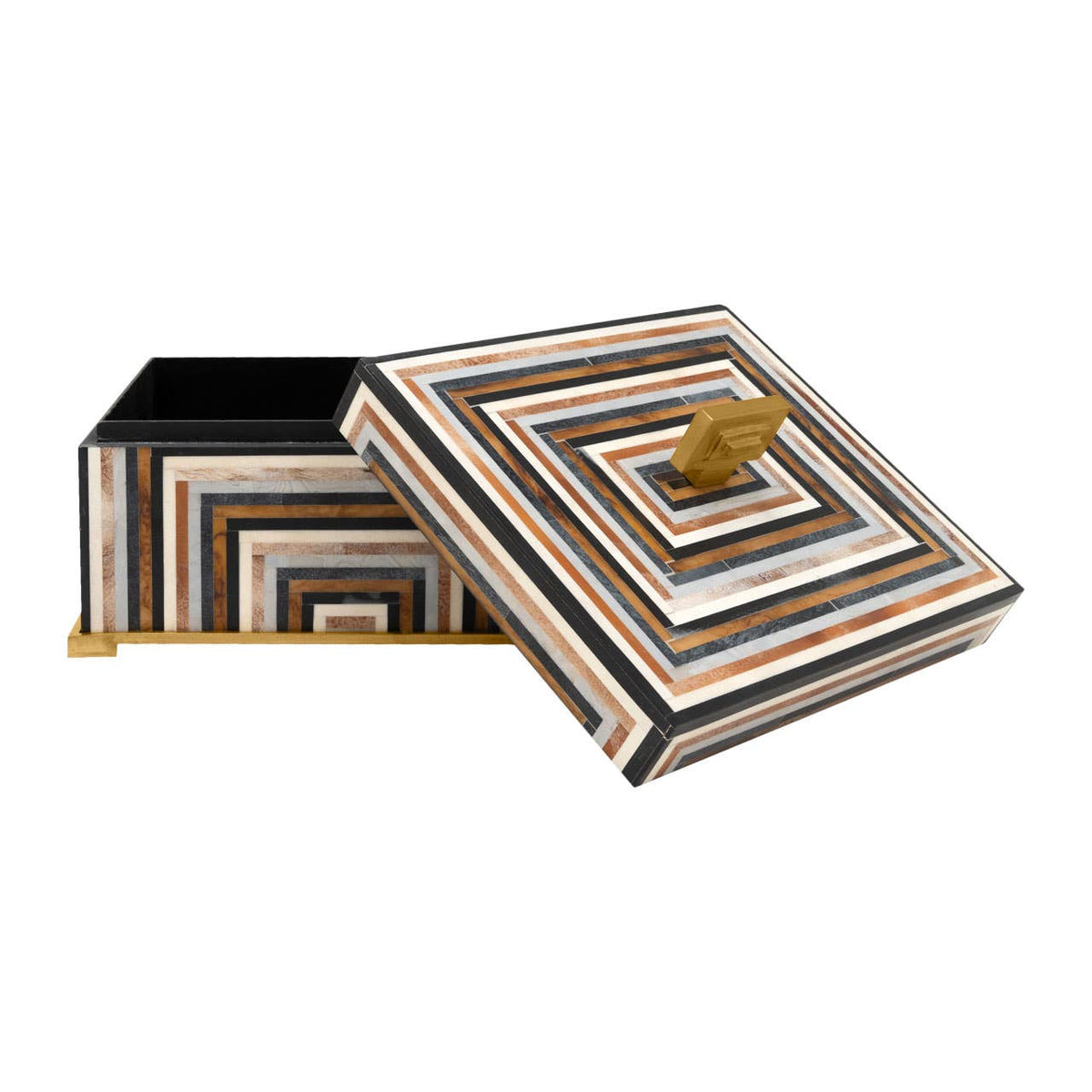 Hamett Geometric Lidded Box