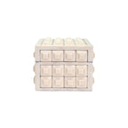 Cisco Beige Geometric Grid Box