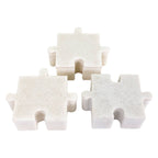 Bianco White Marble Puzzle Boxes, Set of 3