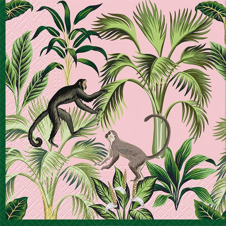 Monkey Fun Paper Napkins, Set of 20