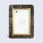 Shagreen and Horn Frame, Brown, 5x7