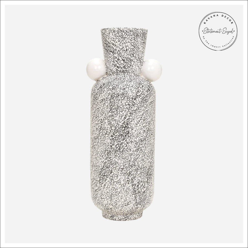 Eridan Black and White Statement Vase