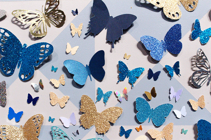 Golden Blue Butterfly Prism