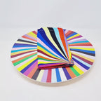 Multicolor Starburst Melamine Hostess Set, 20-Piece (Service for 4)