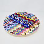 Multicolor Zigzag Melamine Hostess Set, 20-Piece (Service for 4)