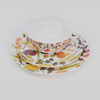 Auburn Bouquet Melamine Hostess Set, 20-Piece (Service for 4)