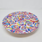 Multicolor Roses Vinyl Placemats, Set of 4