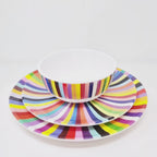 Multicolor Starburst Melamine Starter Set, 12-Piece (Service for 4)