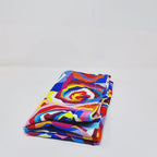 Multicolor Roses Faux Linen Napkins, Set of 4