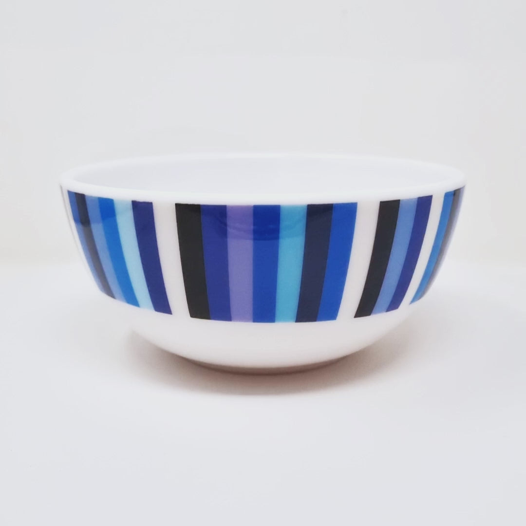 Blue Link Starburst Melamine Bowls, Set of 4