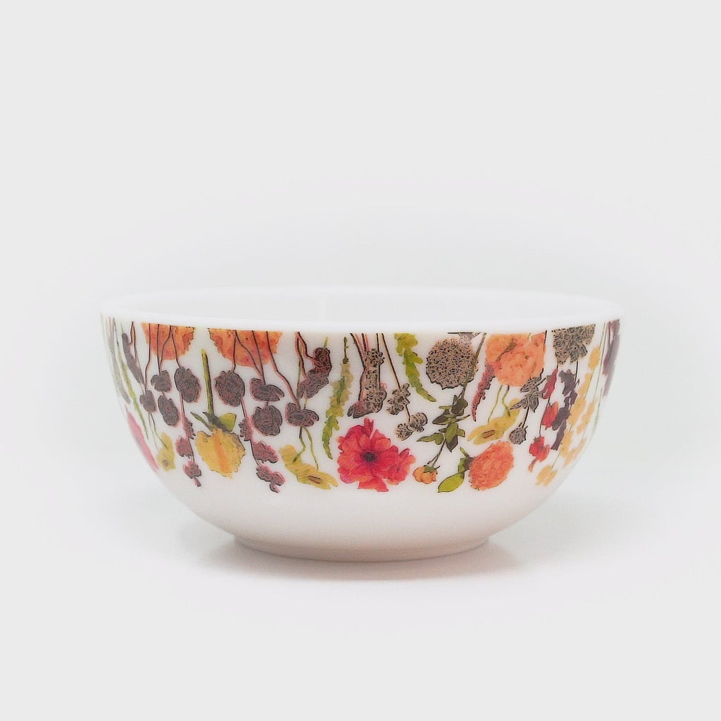 Auburn Bouquet Melamine Bowls, Set of 4