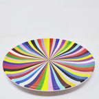 Multicolor Starburst Melamine Dinner Plates, Set of 4