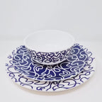 Navy Squiggly Melamine Starter Set, 12-Piece (Service for 4)