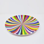 Multicolor Starburst Melamine Salad Plates, Set of 4