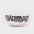 Grayscale Roses Melamine Bowls, Set of 4