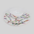 Chain Link Melamine Starter Set, 12-Piece (Service for 4)