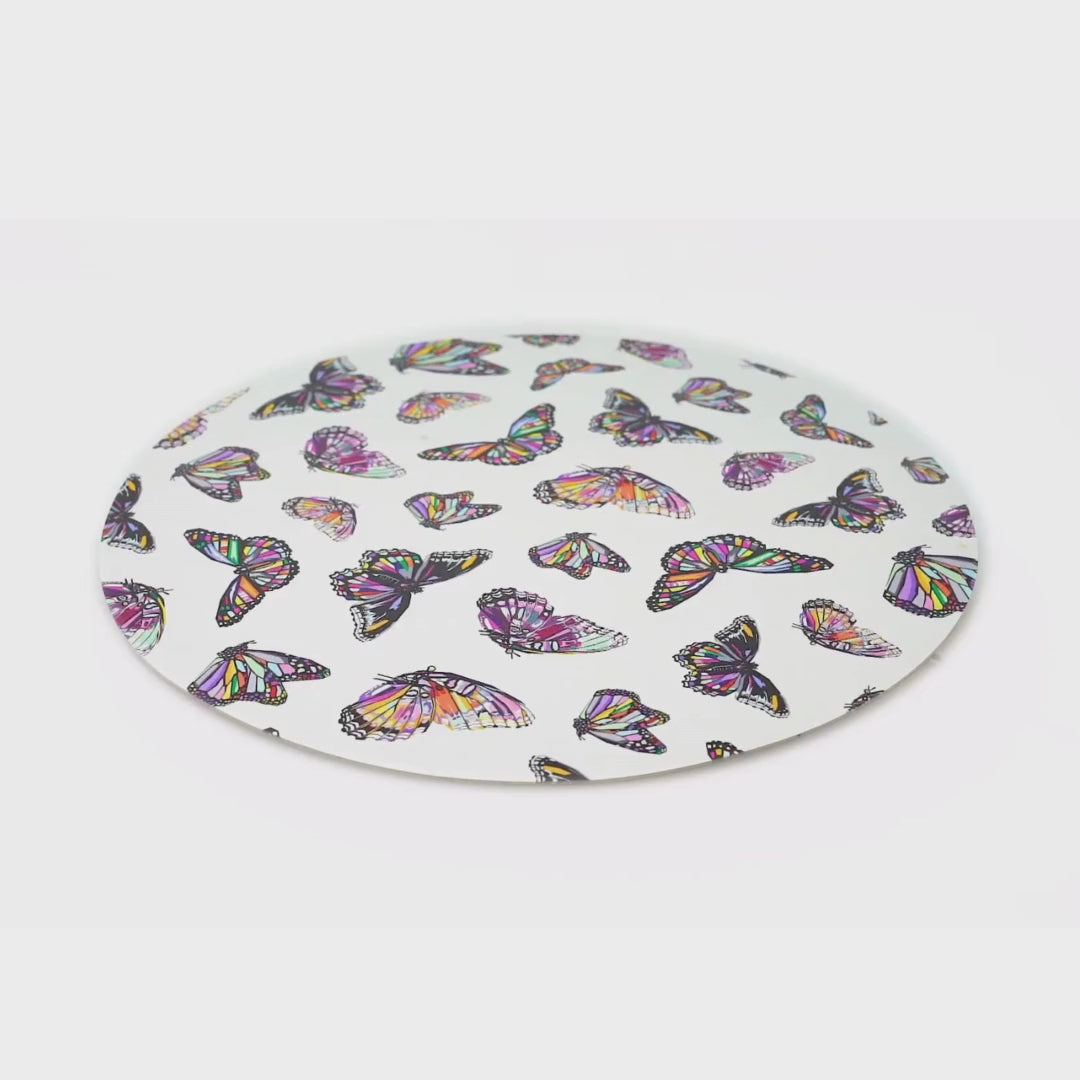 Butterflies Vinyl Placemats, Set of 4