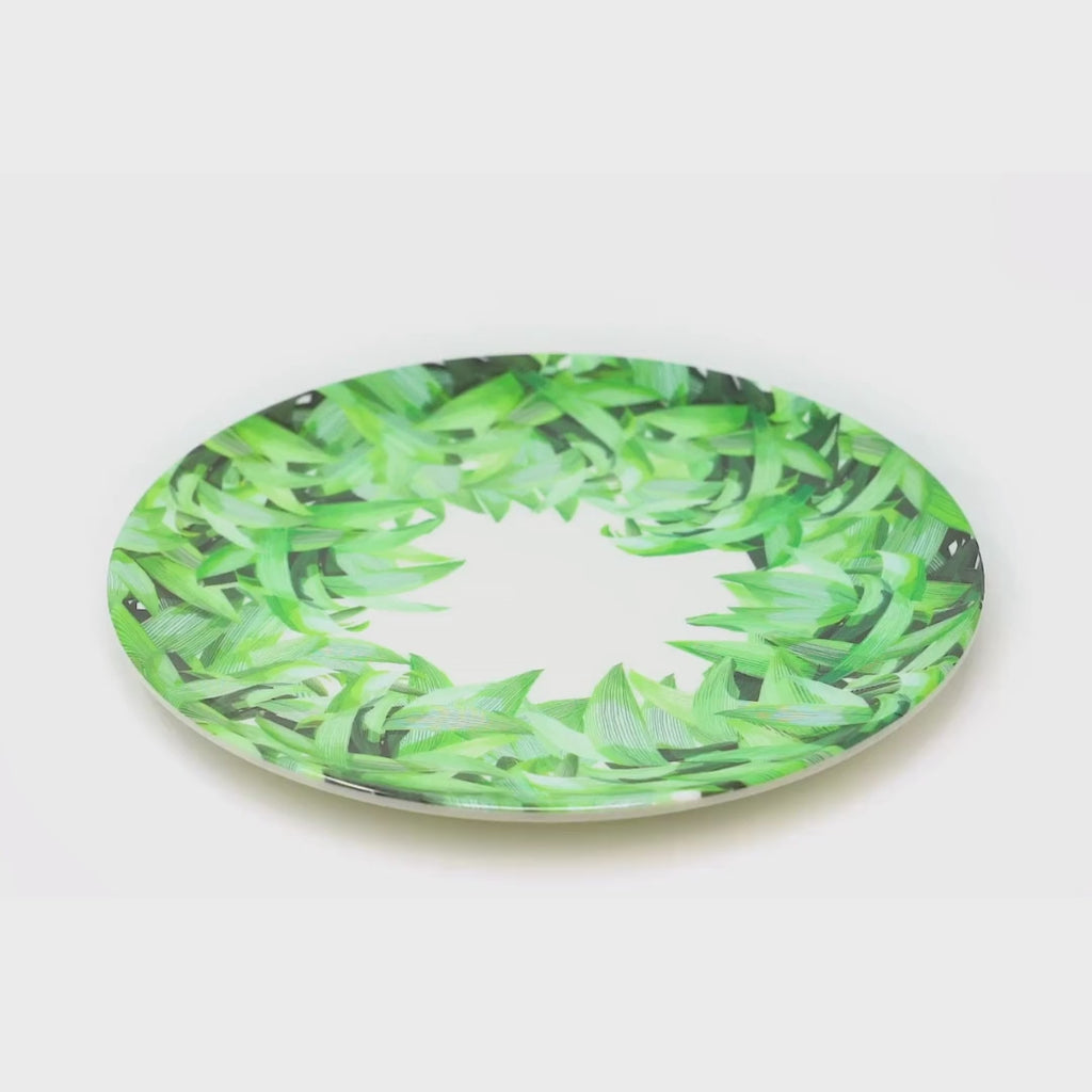 Pura Vida Melamine Dinner Plates, Set of 4