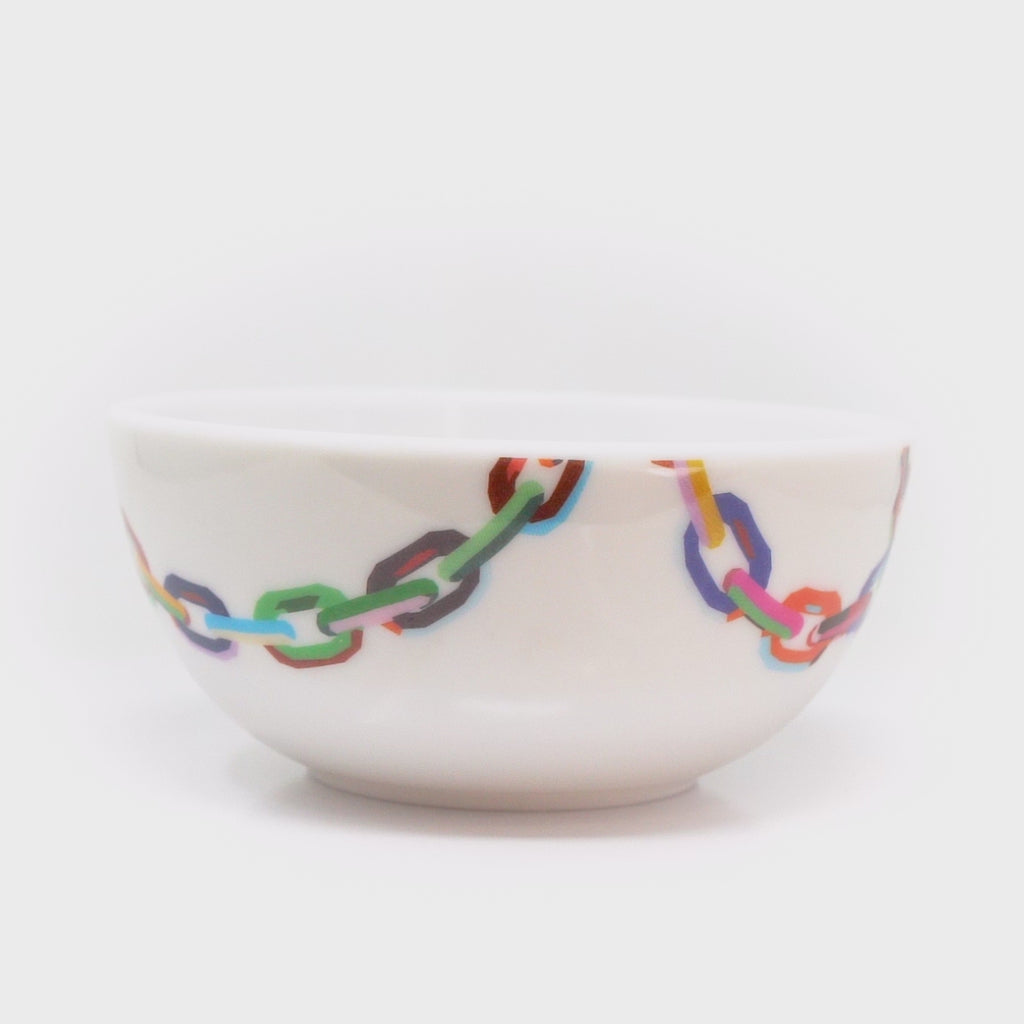 Chain Link Melamine Bowls, Set of 4