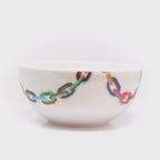 Chain Link Melamine Bowls, Set of 4