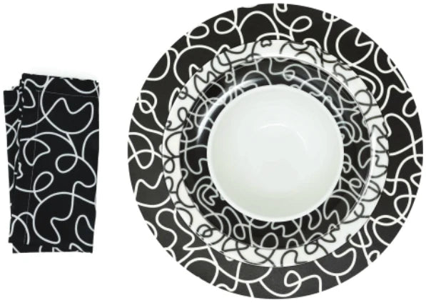 Black & White Squiggly