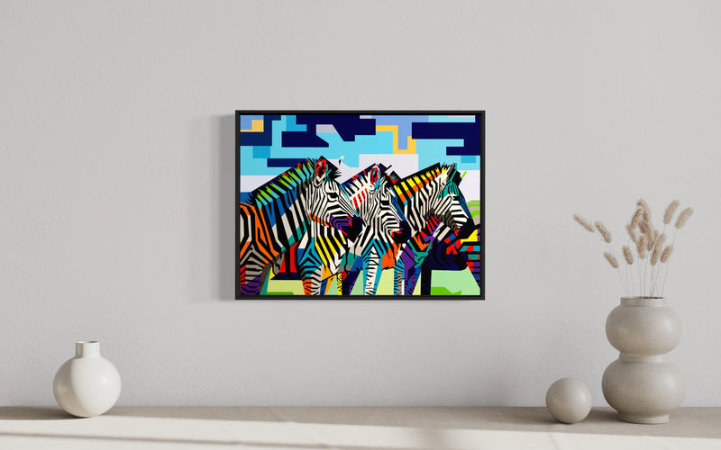 Print Triple Stripe Zebra