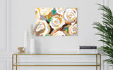 Print Neutral Golden Roses