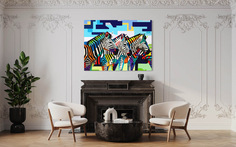 Print Triple Stripe Zebra