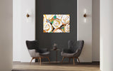 Print Neutral Golden Roses