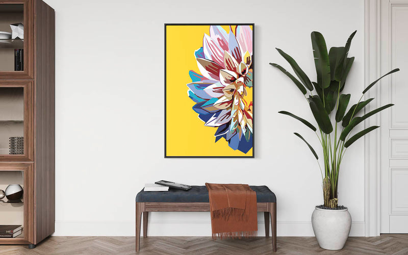 Print Dahlia Flower