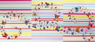 Butterfly Pastels Triptych